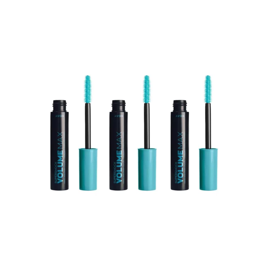 KIT 3 UNI AVON SUPERSHOCK MAX MASCARA PARA CILIOS AVON