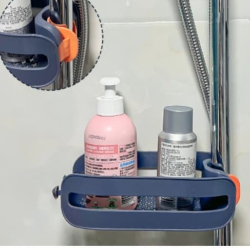 Porta Shampoo 2 em 1 cesta suporte de armazenamento torneira pia em casa esponja titular drenagem prateleiras de armazenamento