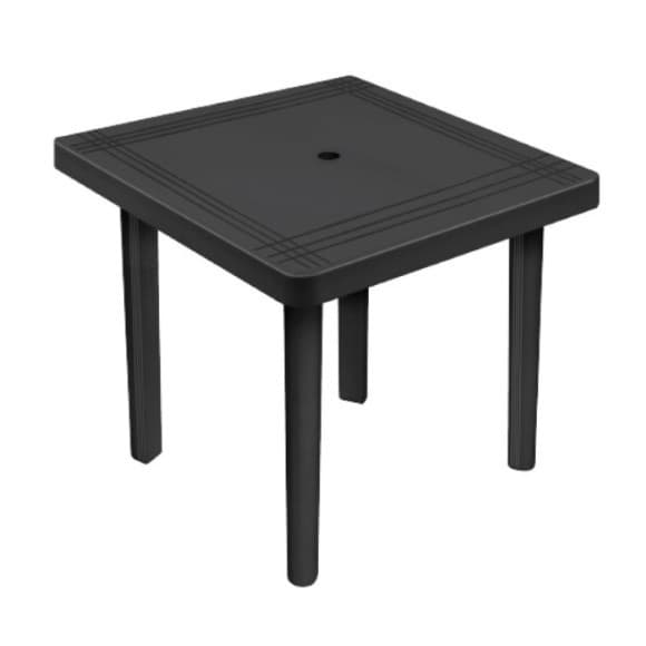 Mesa quadrada desmontável com buraco para guarda-sol ARQPLAST 25390 TOY
