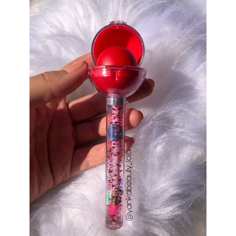 Lip Balm gloss 2 in 1 Huda Perfect Gloss Labial Fofo Glos Pirulito infantil e adulto maquiagem ~ENVIO RAPIDO