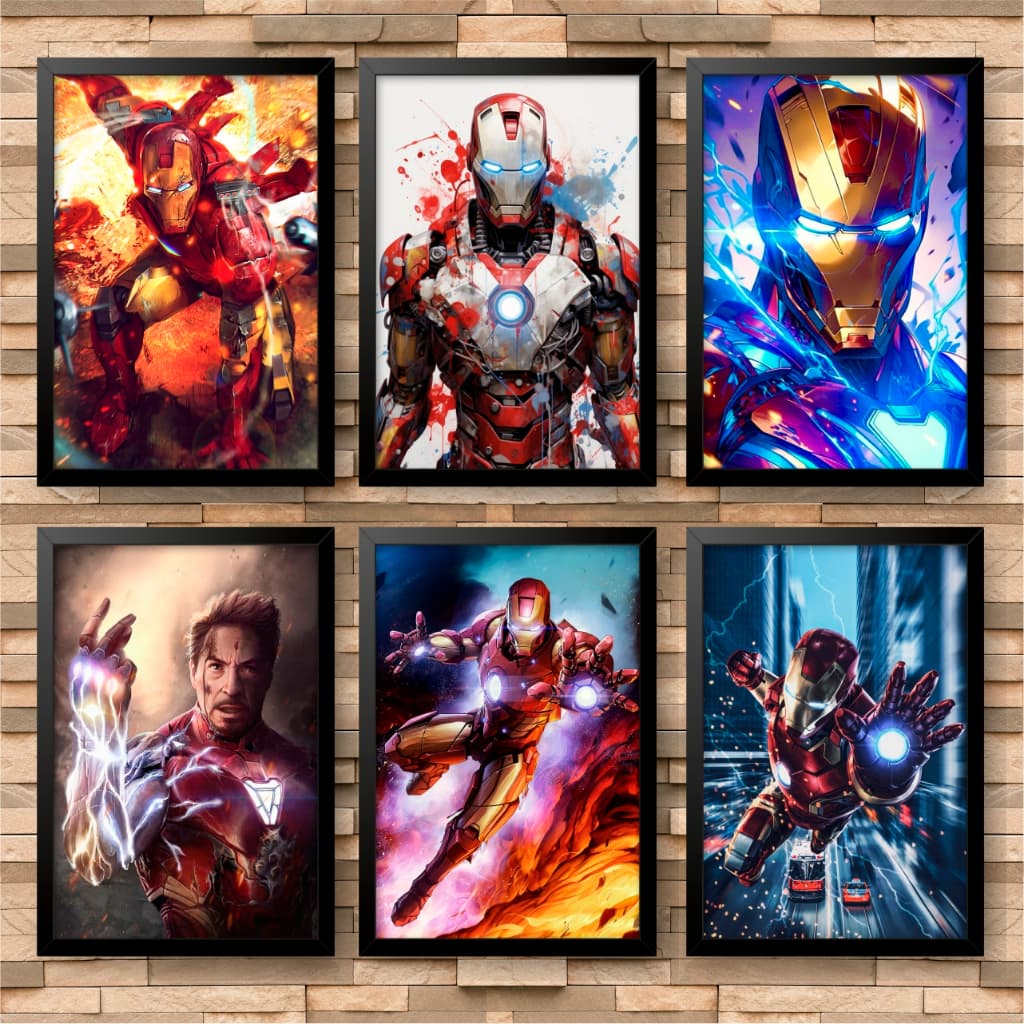 Quadro decorativo Iron man, Homem de ferro - Marvel, tony stark, vingadores, avengers