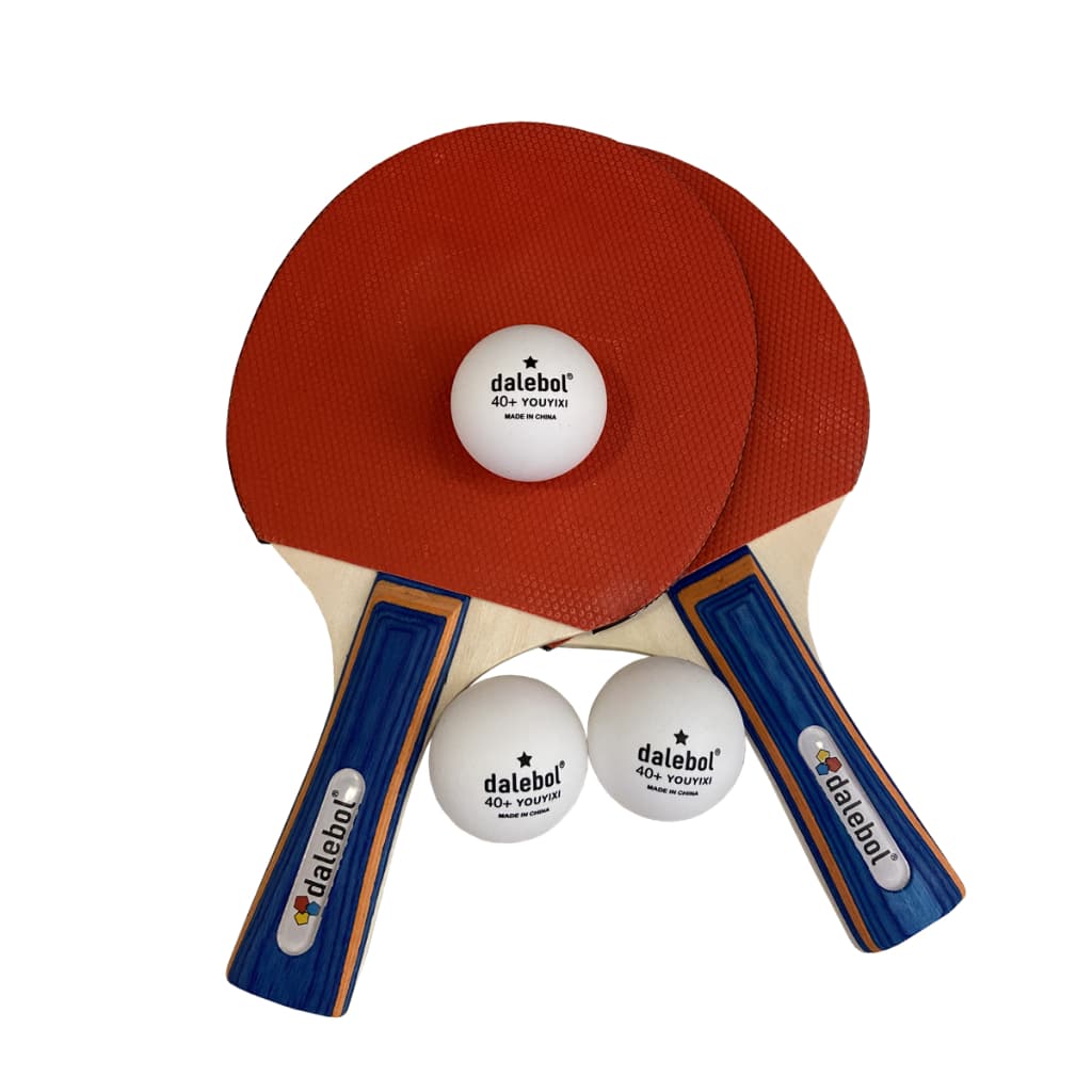 Kit Tênis De Mesa Ping Pong Dalebol 2 Estrelas 2 Raquetes + 3 Bolinhas