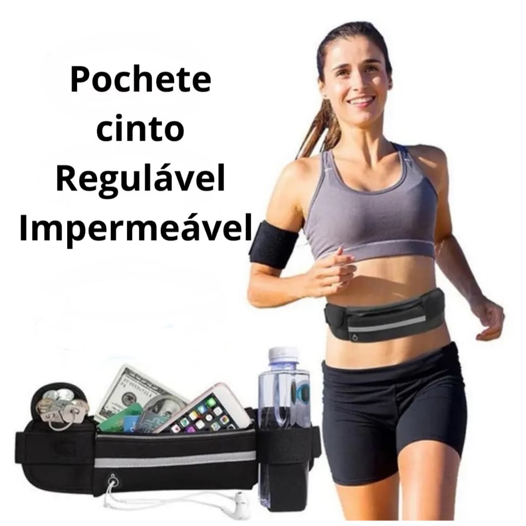 Pochete Cinto regulável impermeável Respiravel