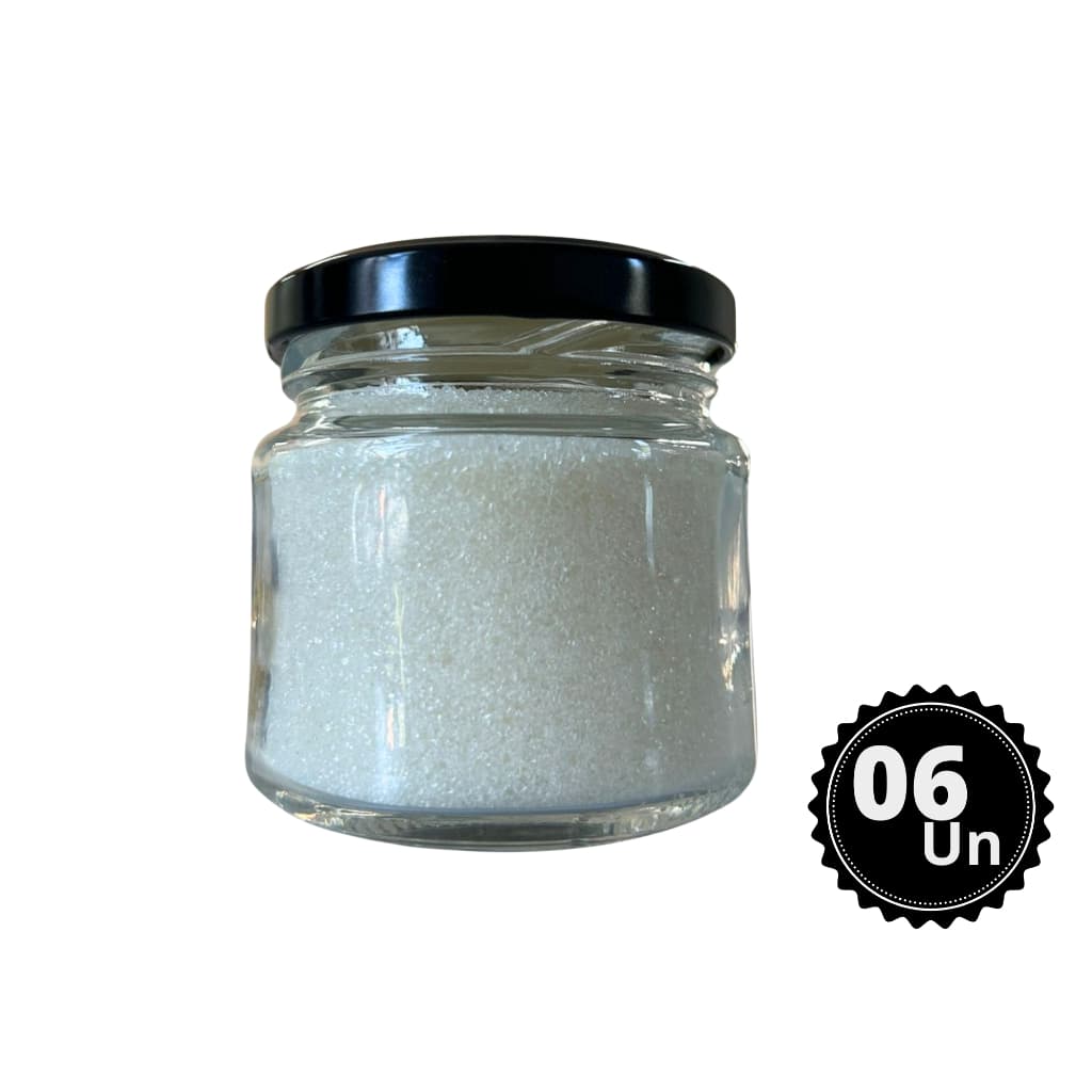 KIT c/06 Vidros Mini Belém 150ml + Tampas Metálicas - Multiuso