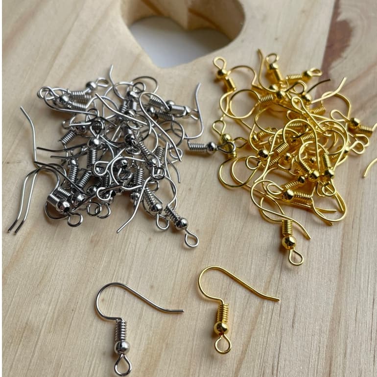 Anzol Metal Para Bijuteria Brinco e Artesanato 18mm Com 100 Unidades