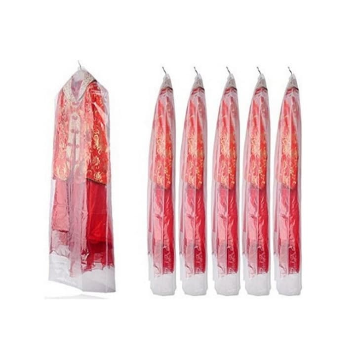 Saco Plastico Para Lavanderia Capa Transparente Cristal Vestido Longo 60x1.8 15 Peças