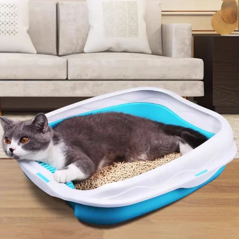 Caixa de Areia Para Gatos - Kit Completo com pá - Tamanhos - Sanitário Higiênico
