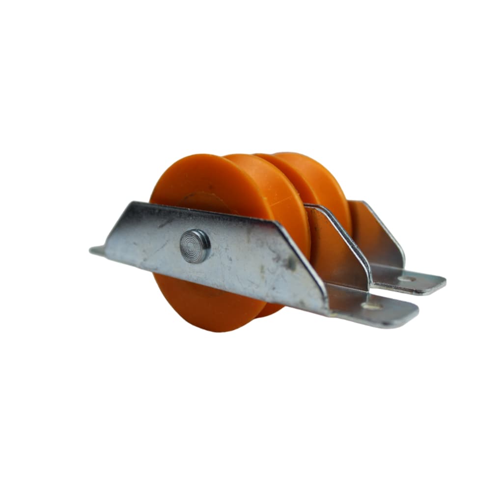 Roldana Nylon Caixa Aberta Para Portão 2 Pol 50mm 1 Par