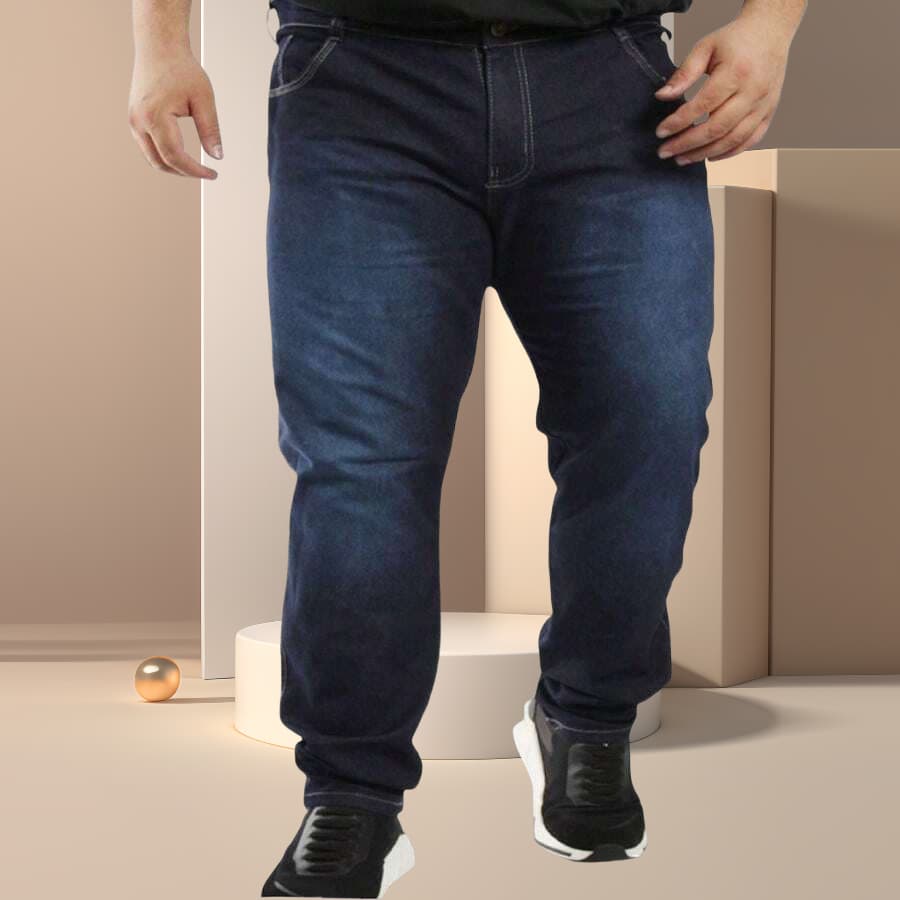 Calça Jeans Plus Size Masculina Várias Cores-Tomada de fábrica