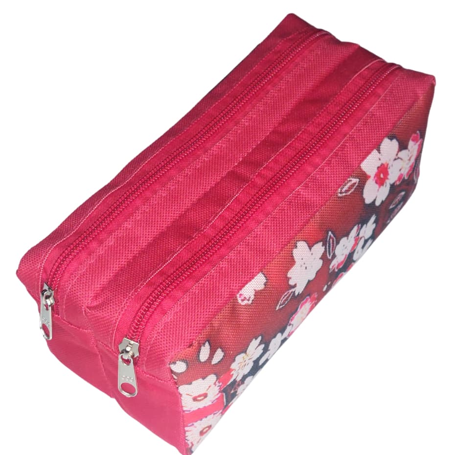ESTOJO DE LÁPIS DUPLO FEMININO.