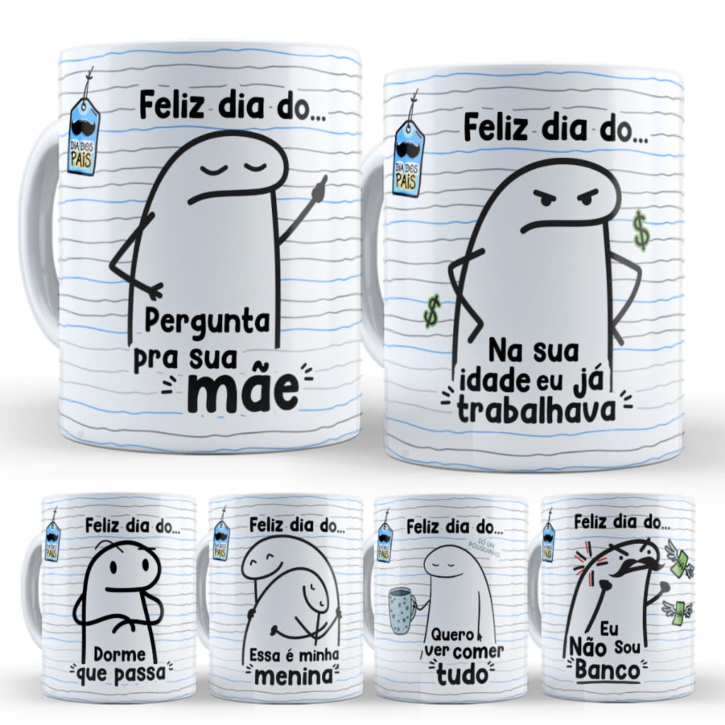 Caneca Presente Dia dos Pais Com Frases de Pai 320 ML