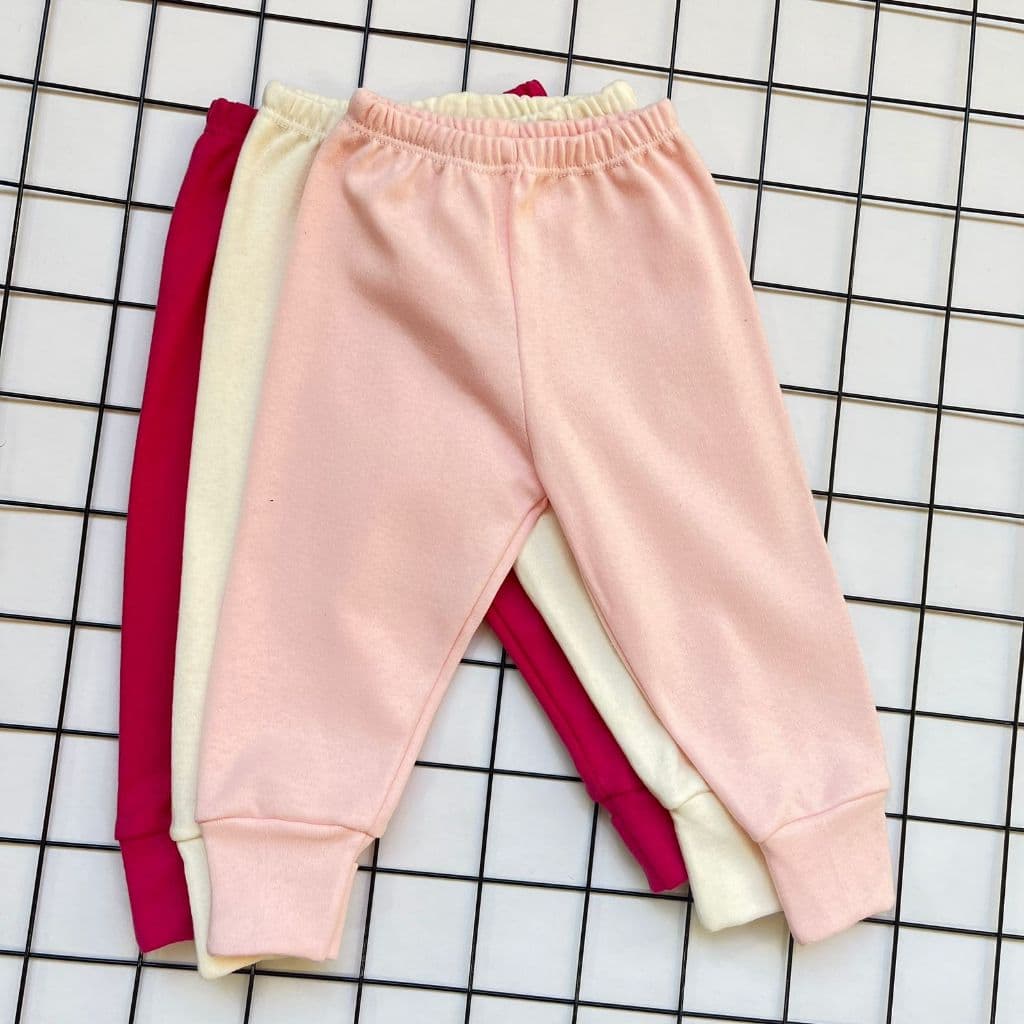 Kit com 3 Mijão Menina Bebê Vira Pé 100% Algodão
