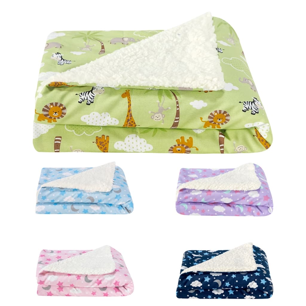 Cobertor de bebê Manta bebe sherpa toque macio para berço