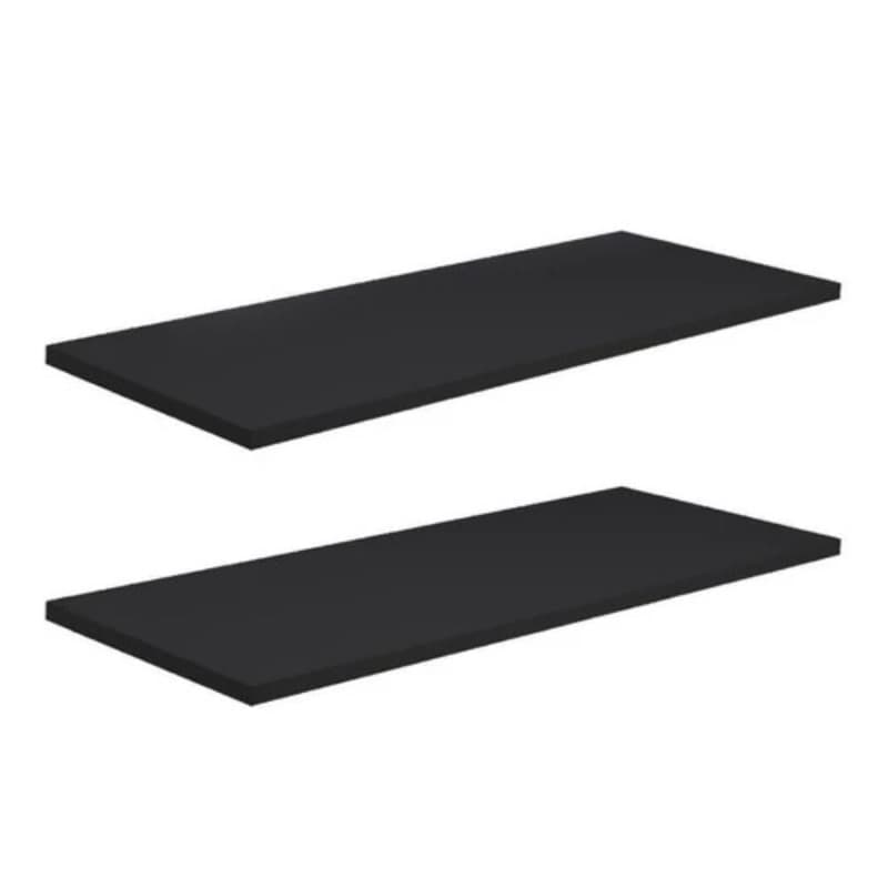 kit 2 Prateleiras 50x15 na cor preta 100%MDF 15MM de espessura