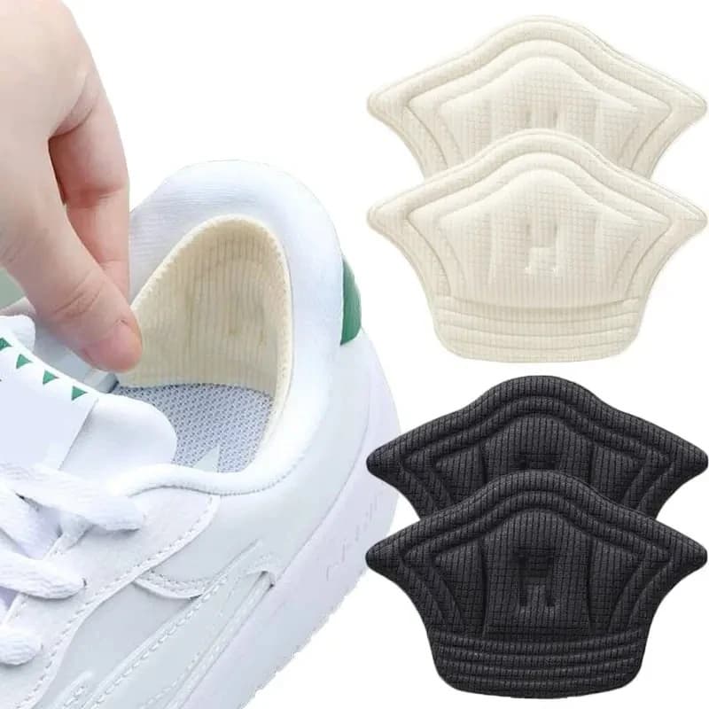 2 Pares Almofada Protetora De Calcanhar Adesivo Tenis / 2 Cores Anti Calos Ferimentos