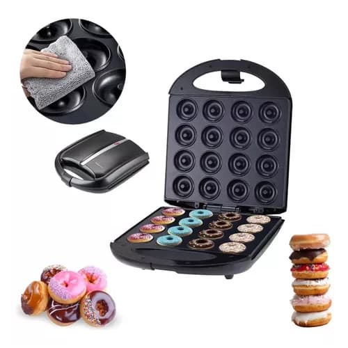 Máquina Profissional De Donuts Rosquinhas 16 Furos Caseira Anti Aderente 110v 220v 1200w Sokany