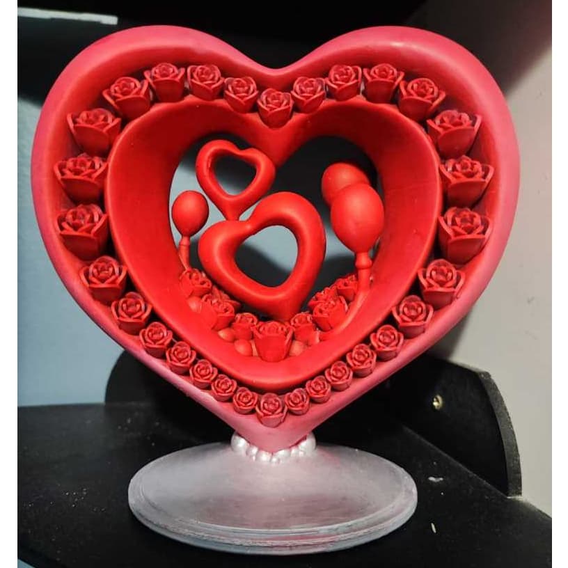 Decoração / ornamento de coração - Impressão 3D