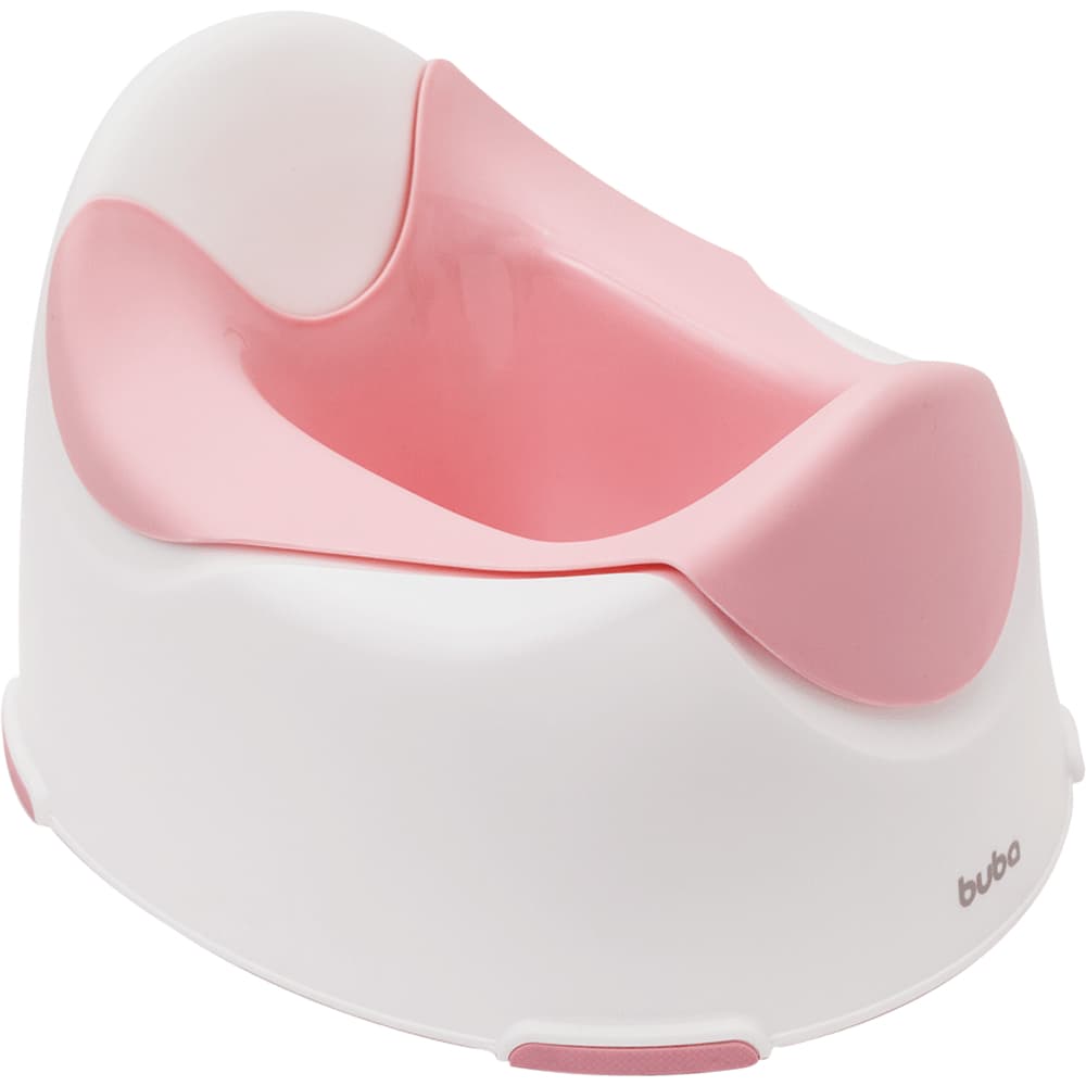 Troninho Sanitário Infantil Com Recipiente Antiderrapante Removível Rosa - Buba