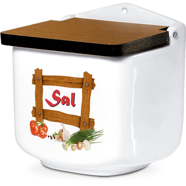 Saleiro de Cerâmica Tampa de Madeira Segunda Linha Defeitos Cozinha Decoração Moldura Legumes