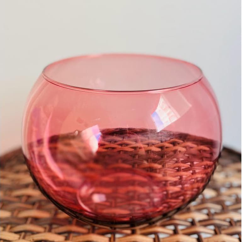 Vaso Vidro Flor Arte Aquário Rosa Bebê 1 Litros Decoração