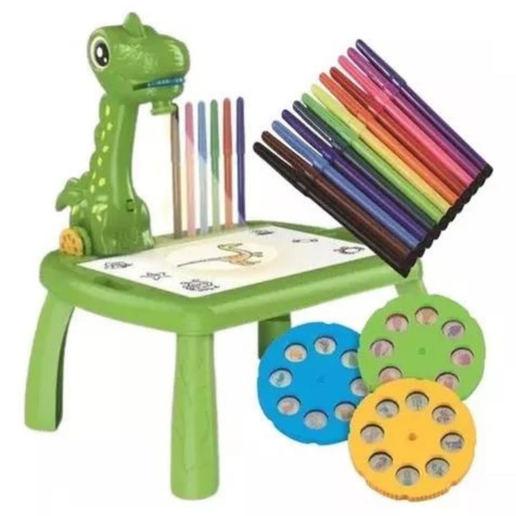 Mesinha Mesa Projetora Desenho Divertido Infantil Dinossauro Zoop Toys