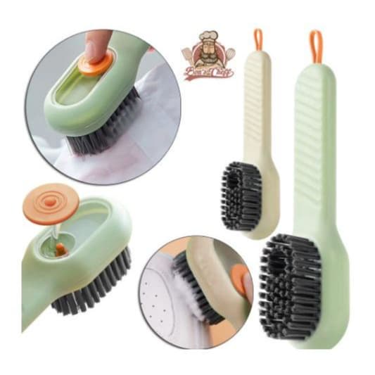 Escova Limpa Sapato - Tênis - Boné - Roupa com Dispenser Reservatorio Sabão Liquido Sabonete - Tira Manchas - Produto Premium - Envio Imediato - Escovinha Magica de Limpeza .