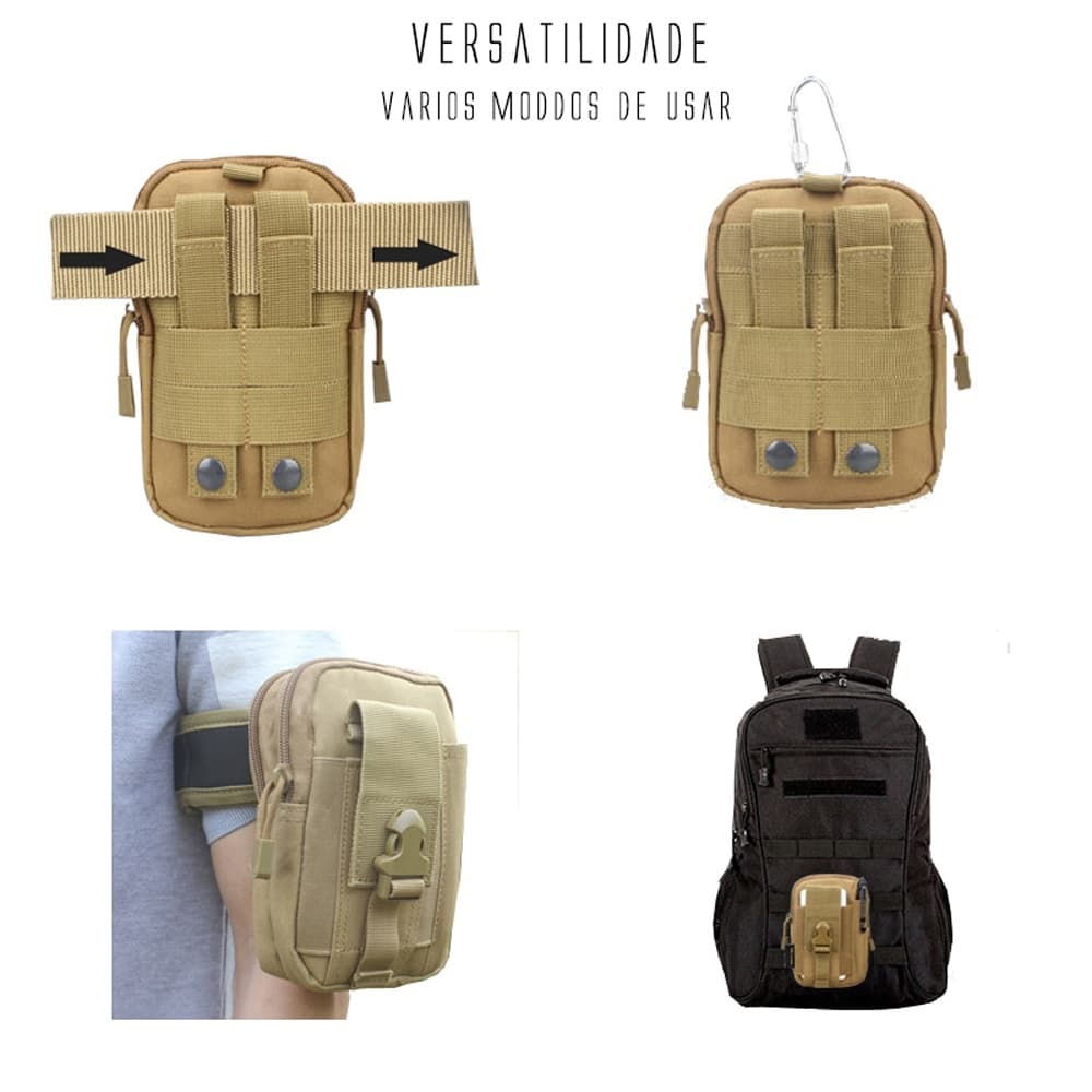 Bolsa Porta Objeto Pochete Tático Militar Cinto.