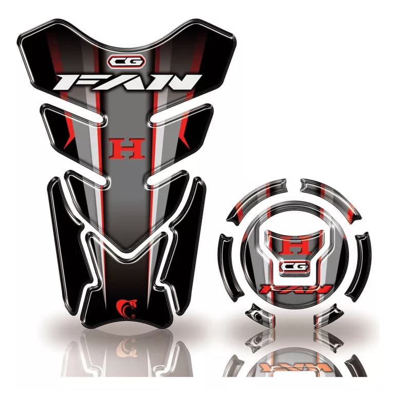 Adesivo Tank Pad Resinado Bocal Moto Cg 160 Fan Ano+ 2018