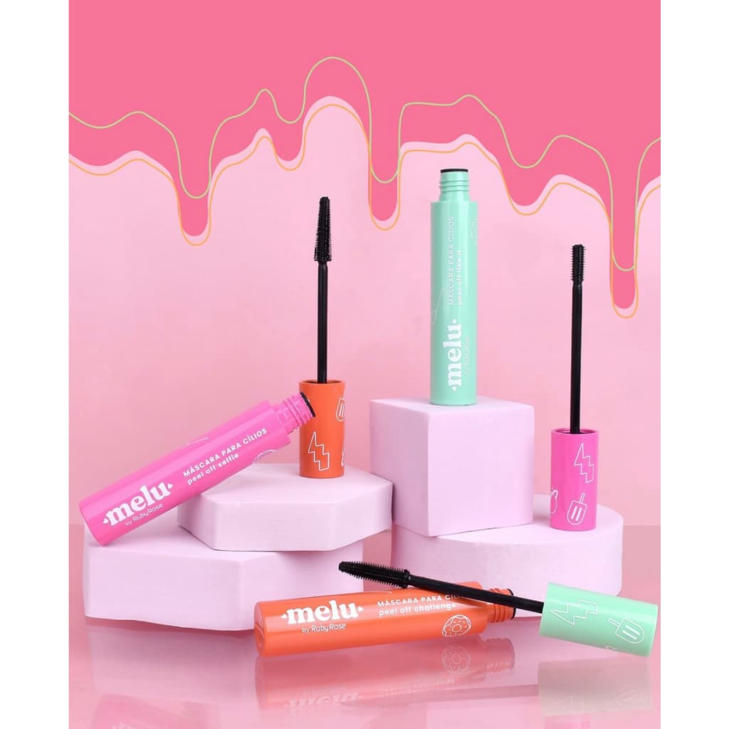 Mascara De Cilios Melu Ruby Rose Rimel Peel Off Alta Fixação