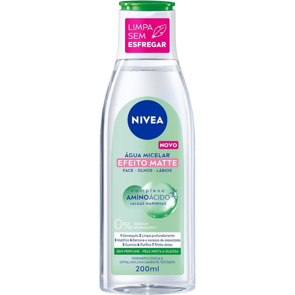 Água Micelar Nivea Limpeza 7 Em 1 Efeito Matte 200mL VALIDADE PRÓXIMA