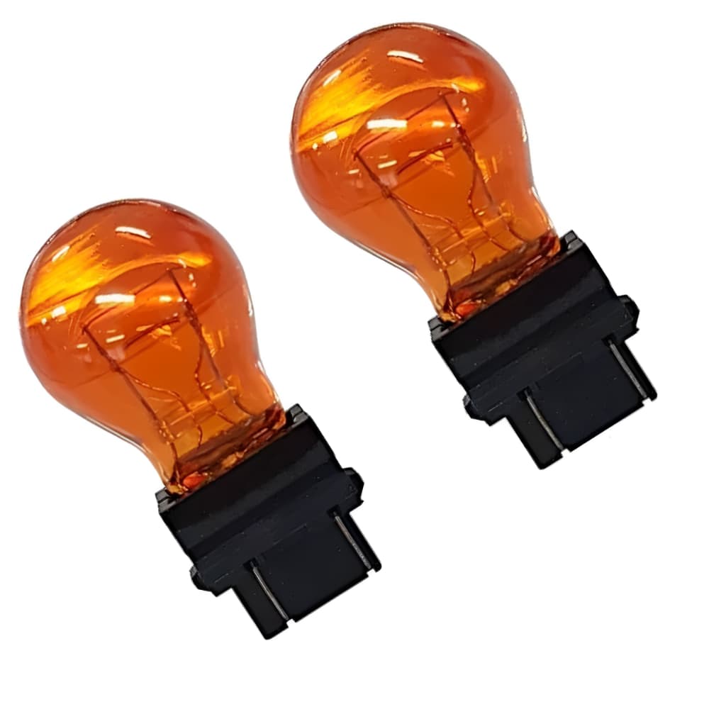 Kit Par de Lâmpada  laranja 2 polo Freio Seta Ford Fusion Ranger Tr4 -par Âmbar modelo 3157 12v27/7w