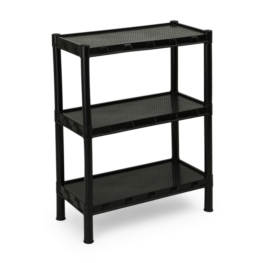 Estante Prateleira Multiuso Modular Organizadora Plástico com 3 Prateleiras - COM PEZINHOS