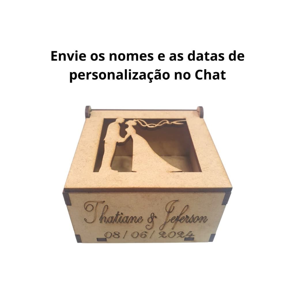 Kit 36 Caixinhas Casal Noivos Casamentos e Noivados Lembrancinhas 10 x 10 x 5