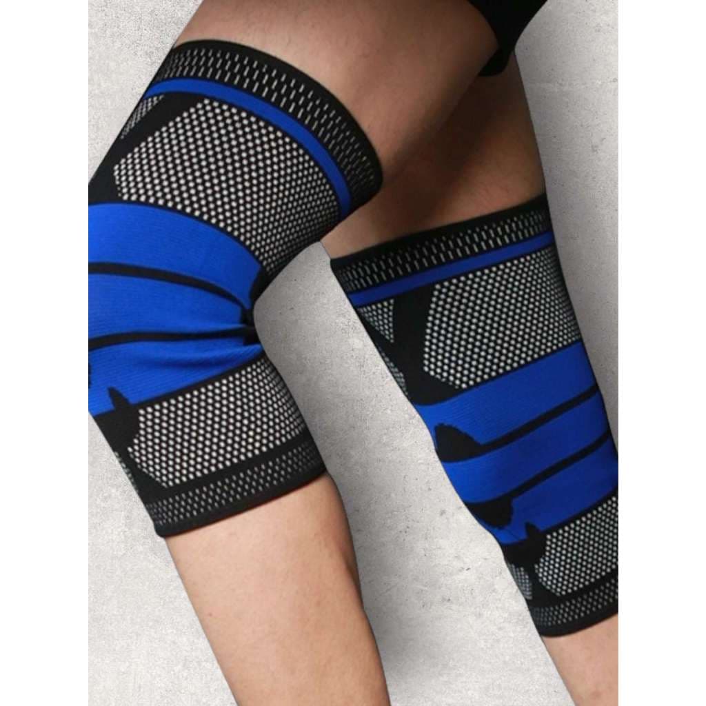 Joelheira Compressão Flexivel 3D Ortopedica Esportiva P/ Treino Alivia Dor No Joelho Espiral Estabilidade