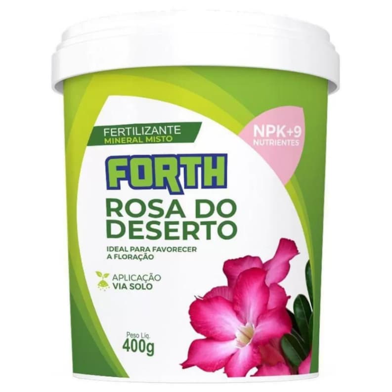 Adubo Forth Rosa do Deserto 400g – Mineral Misto NPK