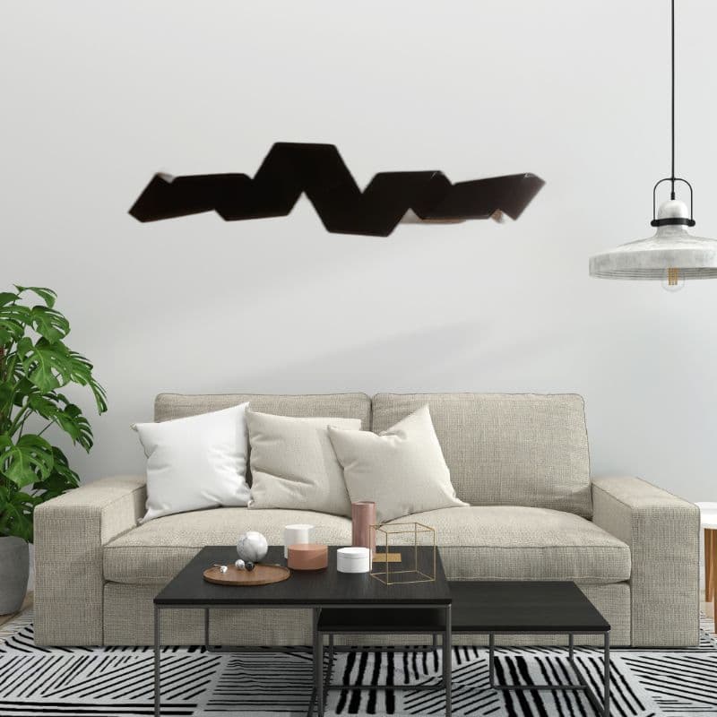 ESCULTURA DE PAREDE OBSTRATA FITA  METAL,DECORAÇAO ENFEITE METAL DE AÇO,ESCULTURA DECORATIVA