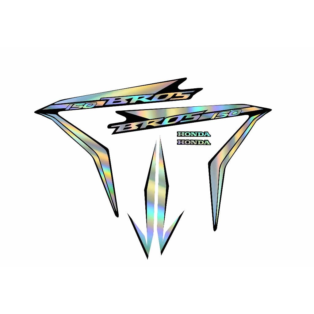 ADESIVO  BROS 150 2014 HOLOGRAFICO COM COR