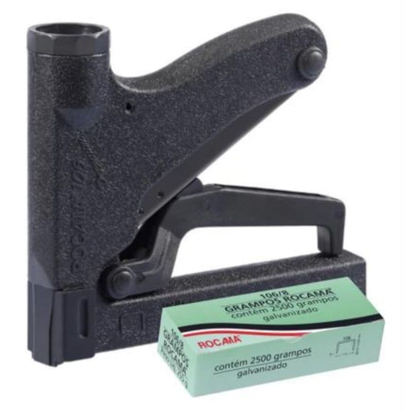 Grampeador 106 Premium Rocama Grampos Rocama + 1 Caixa de Grampos 3500 Grampos - 106 PREMIUM