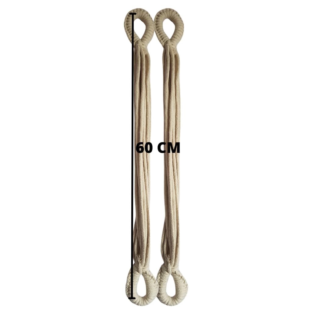 Extensor De Rede Cadeira De Teto 100% Algodão 60 Cm(Par)
