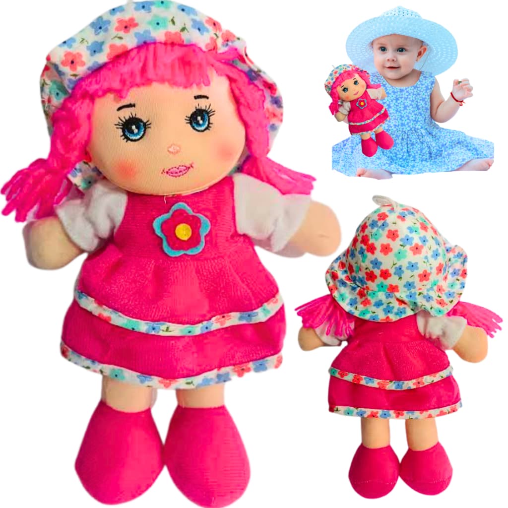 boneca de pano artesanal com olhos bordados tecido Antialérgico presente bebe