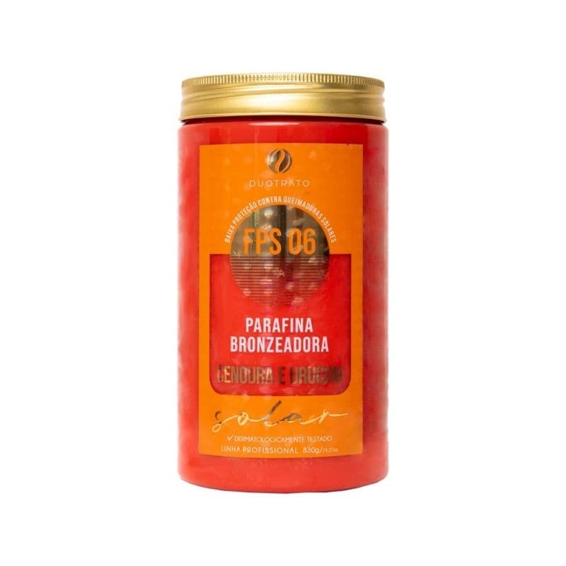 Parafina Bronzeadora Cenoura e Urucum FPS 06 Duotrato 830g