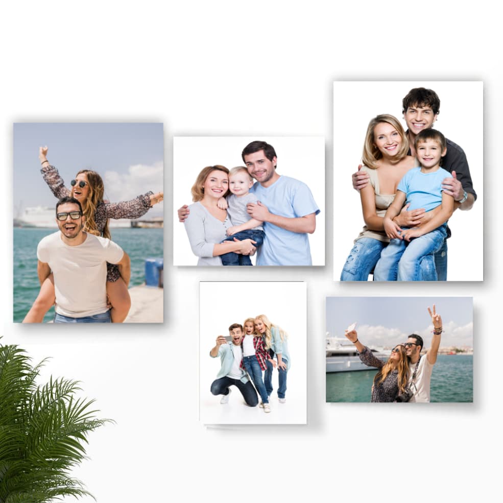 Quadro Decorativo 5 peças para quarto sala cozinha escritório sua foto personalizada alta qualidade 4k