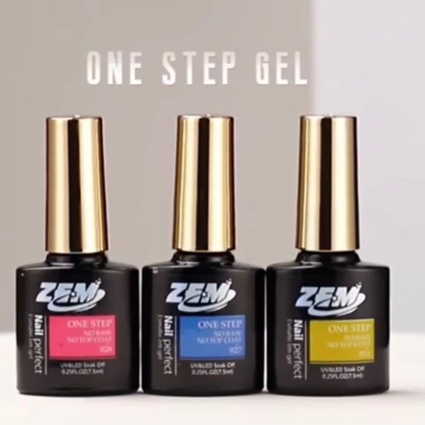Kit c/3 Esmalte em Gel One Step  Não Precisa de Top Coat e Nem Base Coat 7.5ml Para Unha