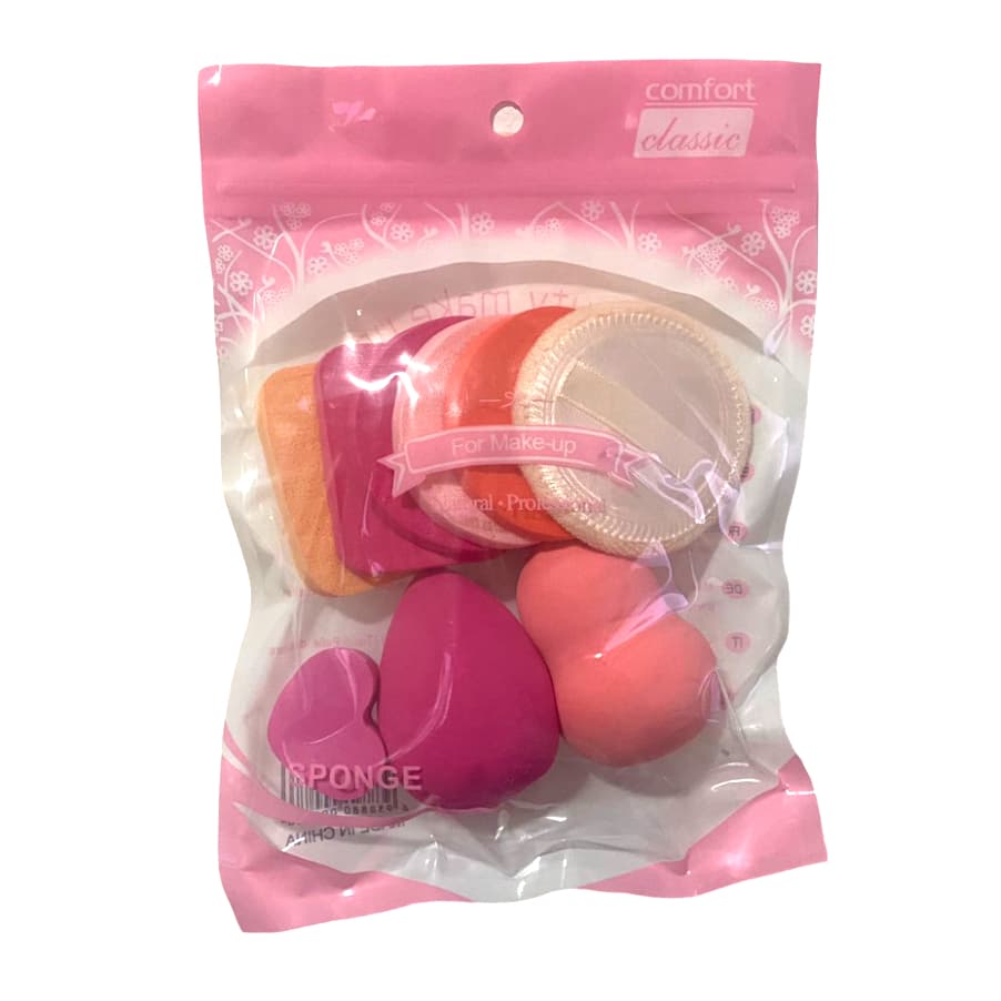Kit 9 Esponjas Maquiagem - Confort Classic