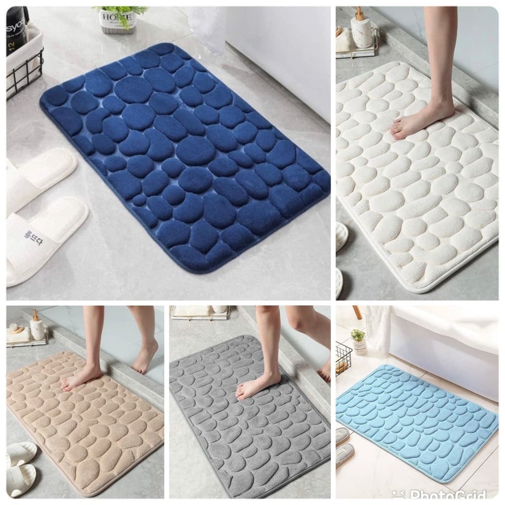Kit 1/2/4unis Tapetes Soft para Banheiro, Sala e Quarto com Diversas Cores 40cm x 60cm