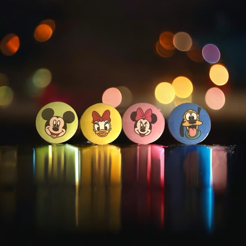 Kit com 12 Ímas de Geladeira Fofinhos Tema Disney!!! - Cozinha Fofinha
