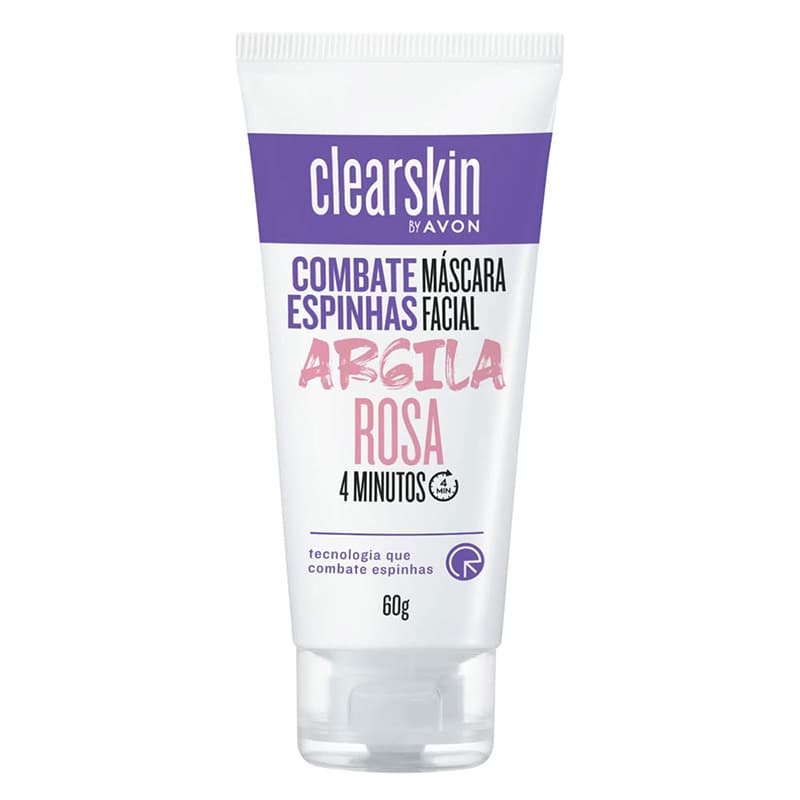 Máscara Facial Clearskin com Argila Rosa 50g avon
