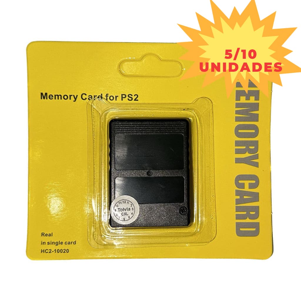 kit 5/10 Memory Card Compativel Ps2 Playstation