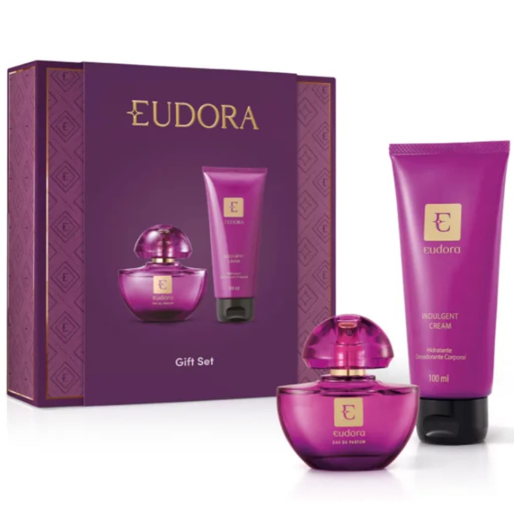 Presente Feminino Eudora Eau De Parfum e Hidratante Indulgent Cream