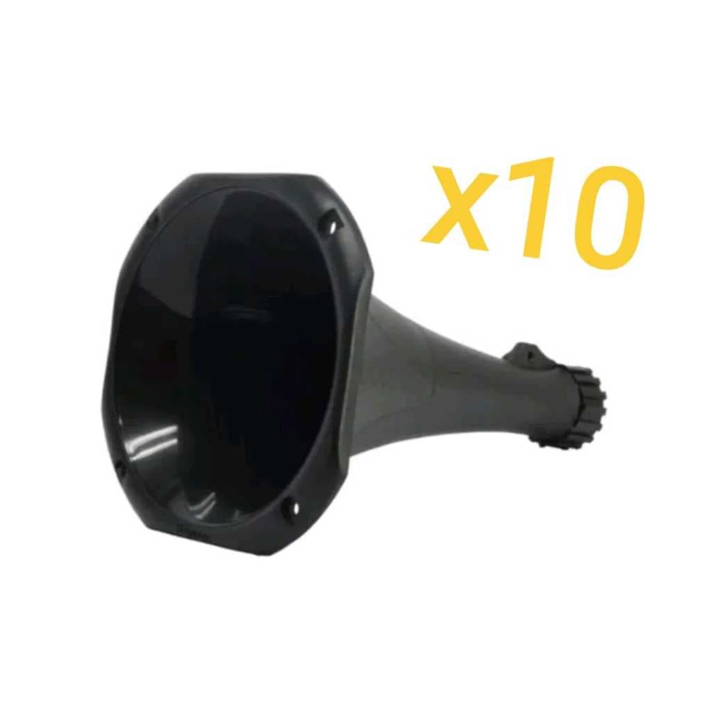 KIT 10 PEÇAS Corneta Cone Longa Para Drive 1425 Preta 10 PEÇAS